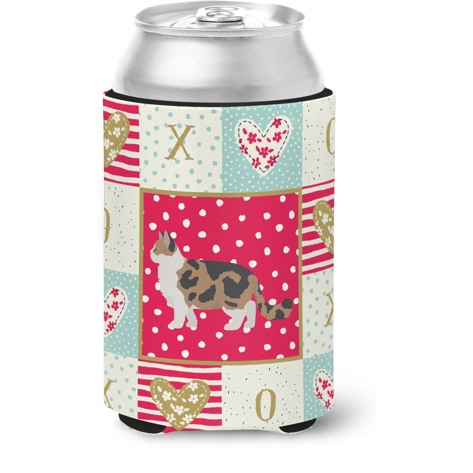 &quotCaroline's Treasures CK5685CC Ragamuffin 2 Cat Love Can or Bottle Hugger cold-beverage-koozies, Multicolor"