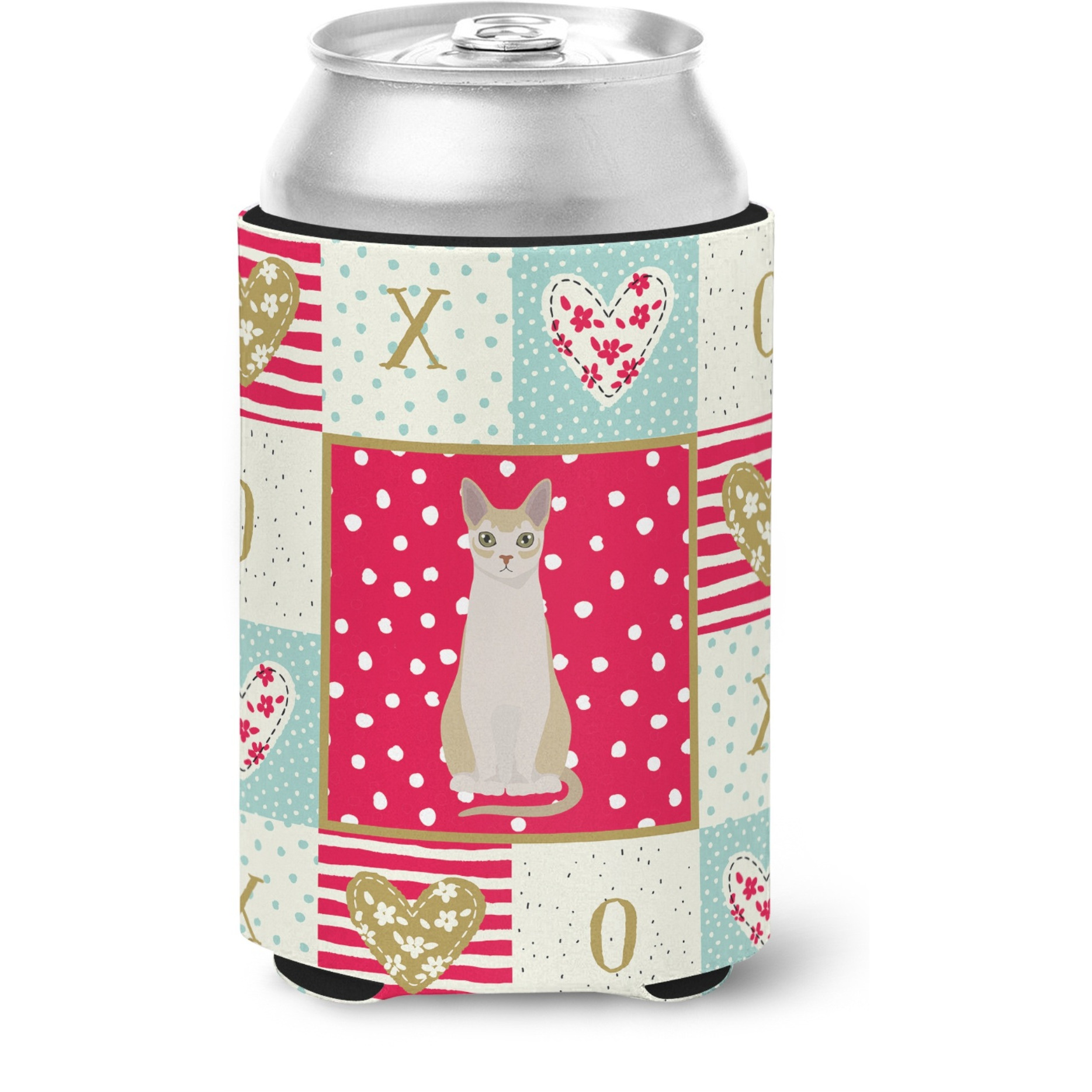 &quotCaroline's Treasures CK5790CC Singapura 2 Cat Love Can or Bottle Hugger cold-beverage-koozies, Multicolor"