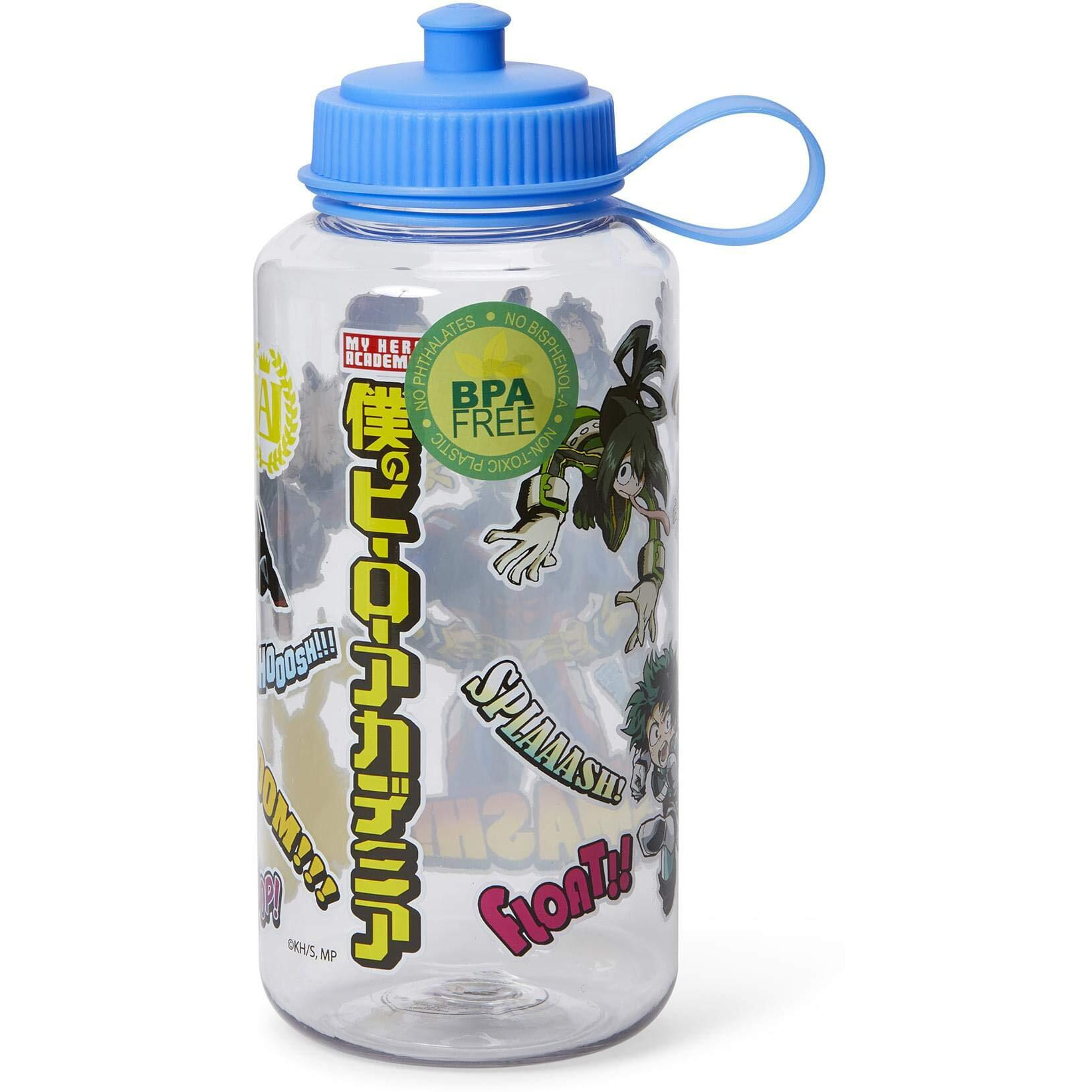 My Hero Academia Heroes & Perks Large Plastic Water Bottle  Holds 32 Ounces
