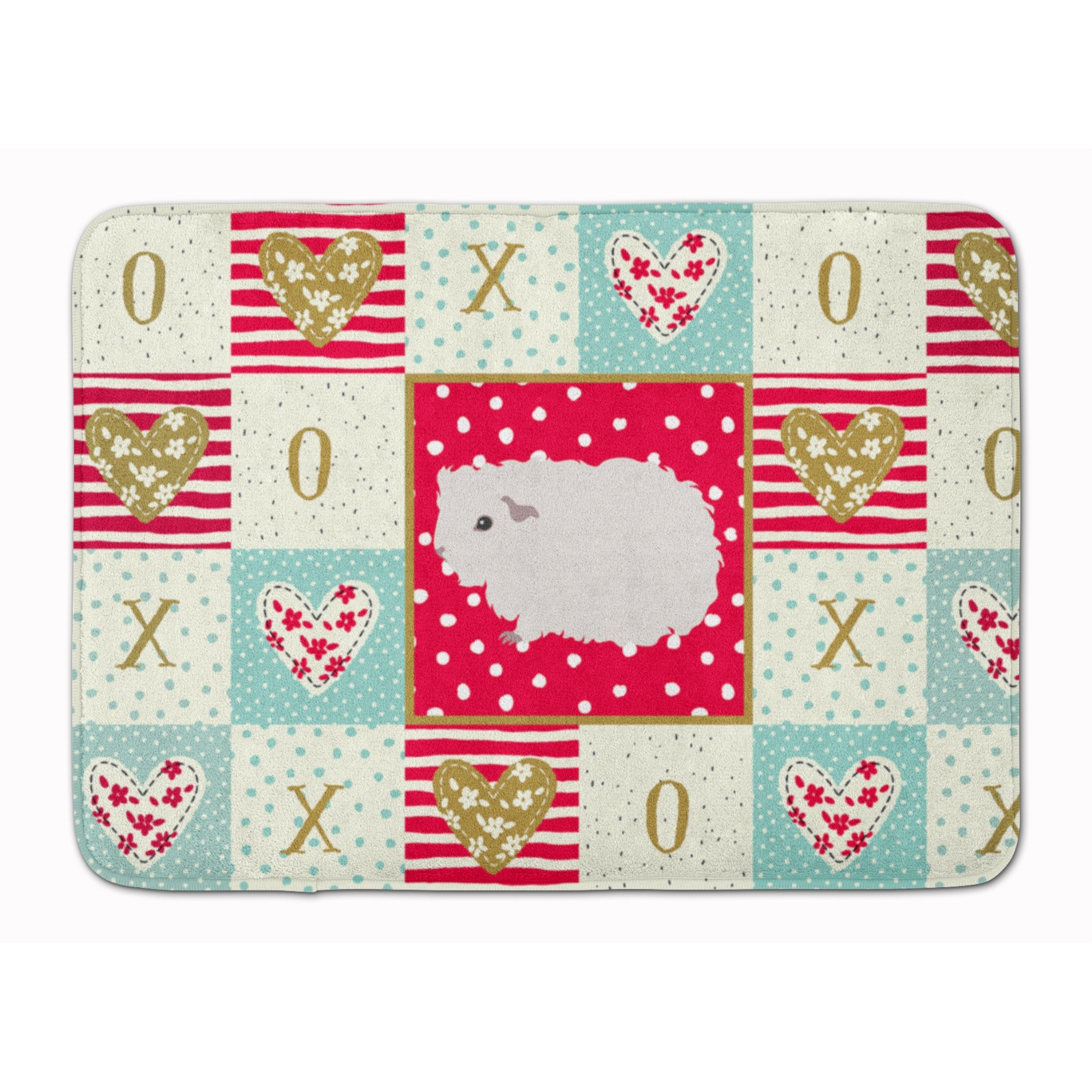 &quotCaroline's Treasures Merino Guinea Pig Love Machine Washable Memory Foam Mat doormats, Multicolor"