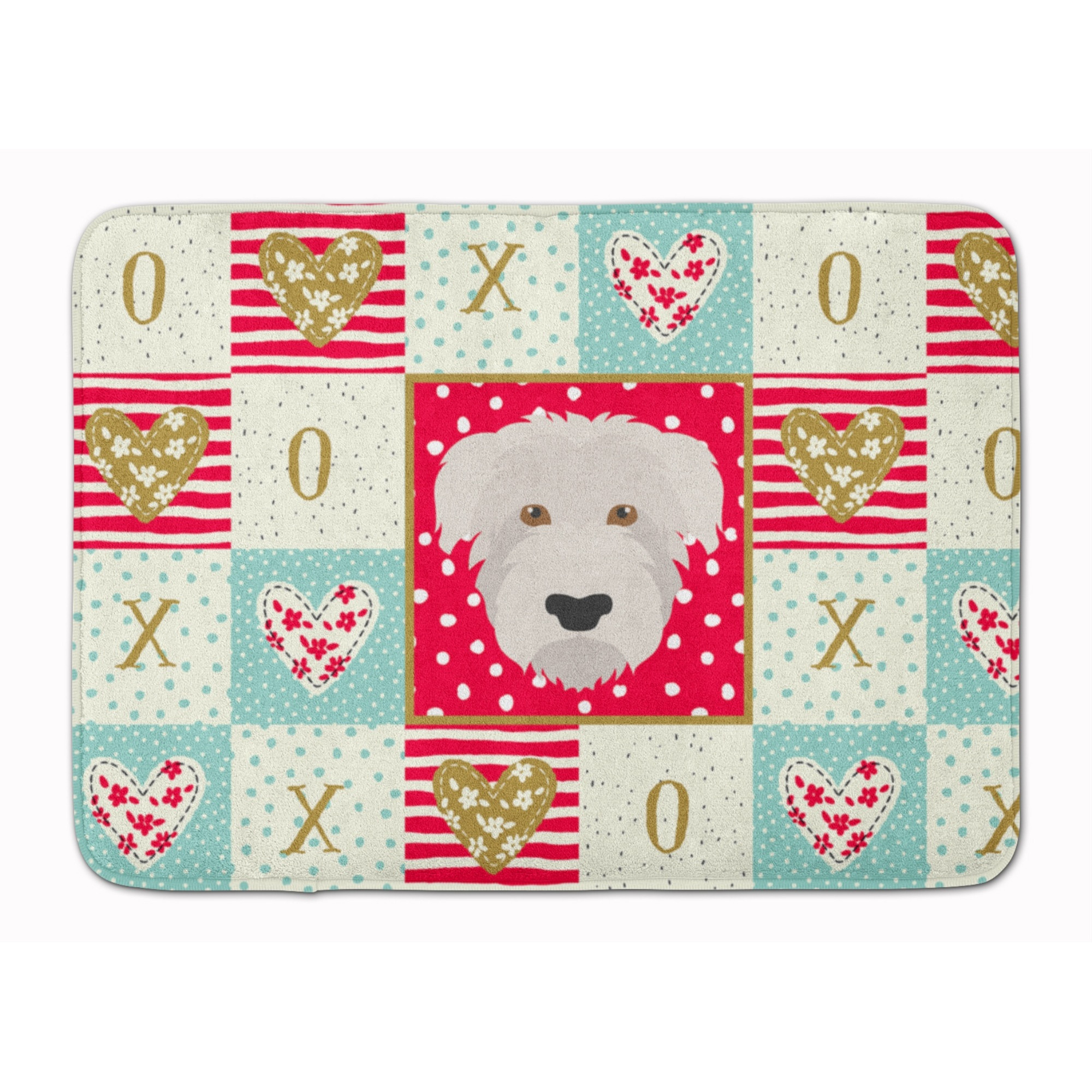 &quotCaroline's Treasures Glen of Imaal Love Machine Washable Memory Foam Mat doormats, Multicolor"