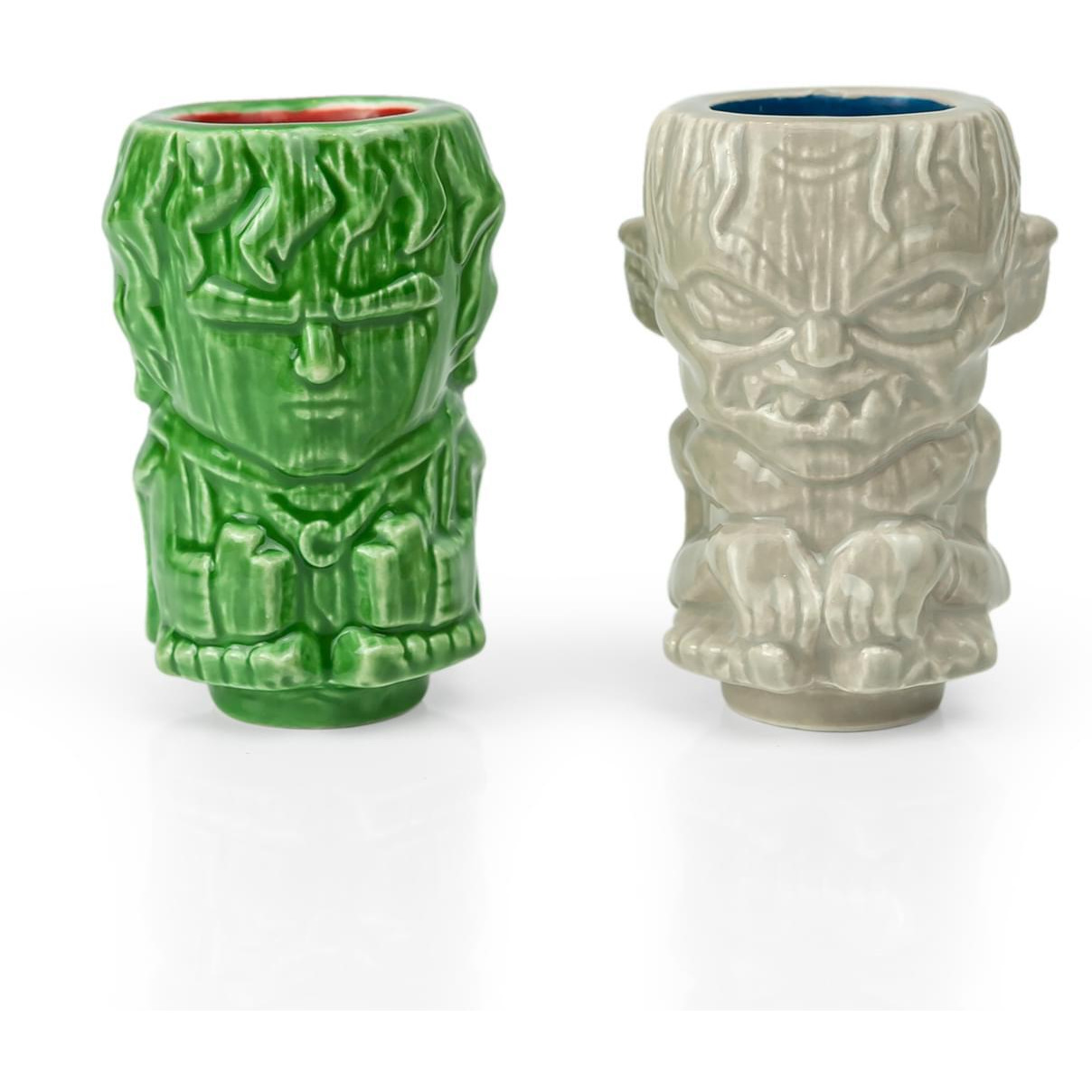 Geeki Tikis Lord Of The Rings Frodo & Gollum Mini Muglets | 2-Ounce Ceramic Mugs