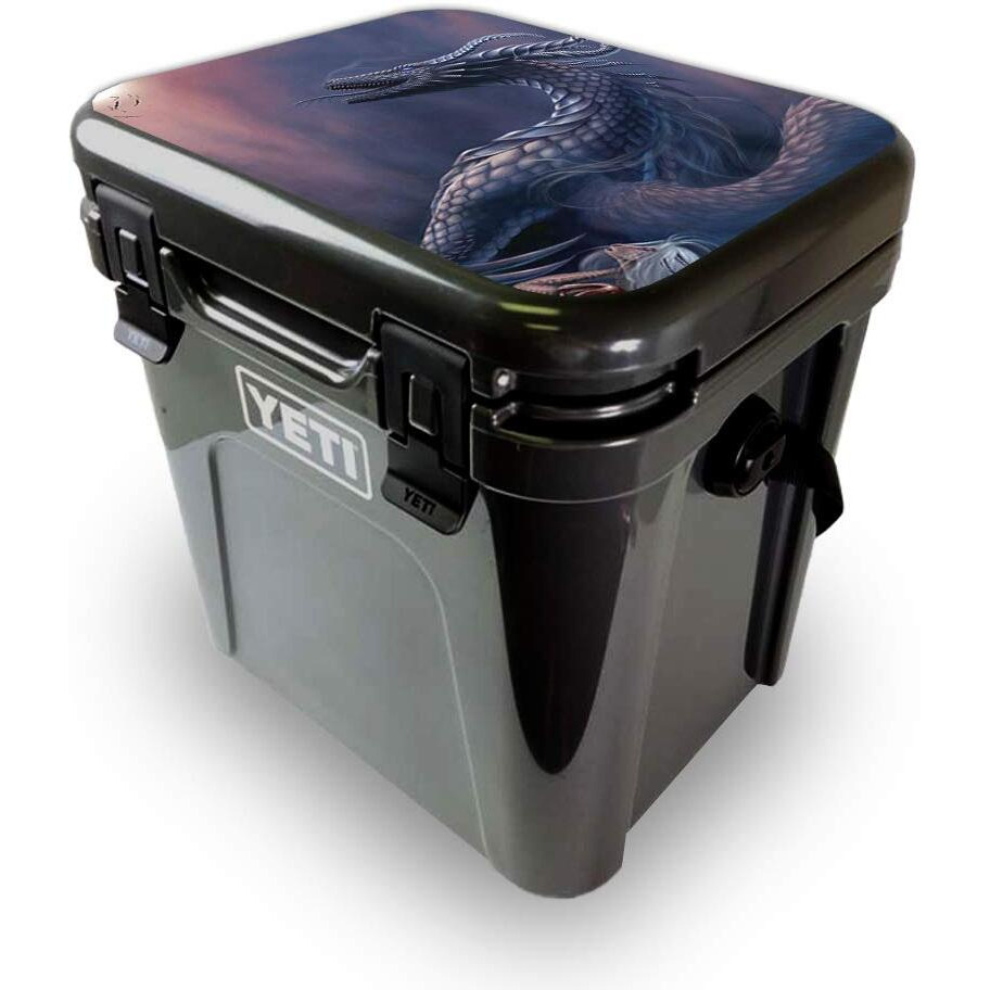 MightySkins YEROA24LID-Dragon Fantasy Skin for Yeti Roadie 24 Hard cooler Lid - Dragon Fantasy