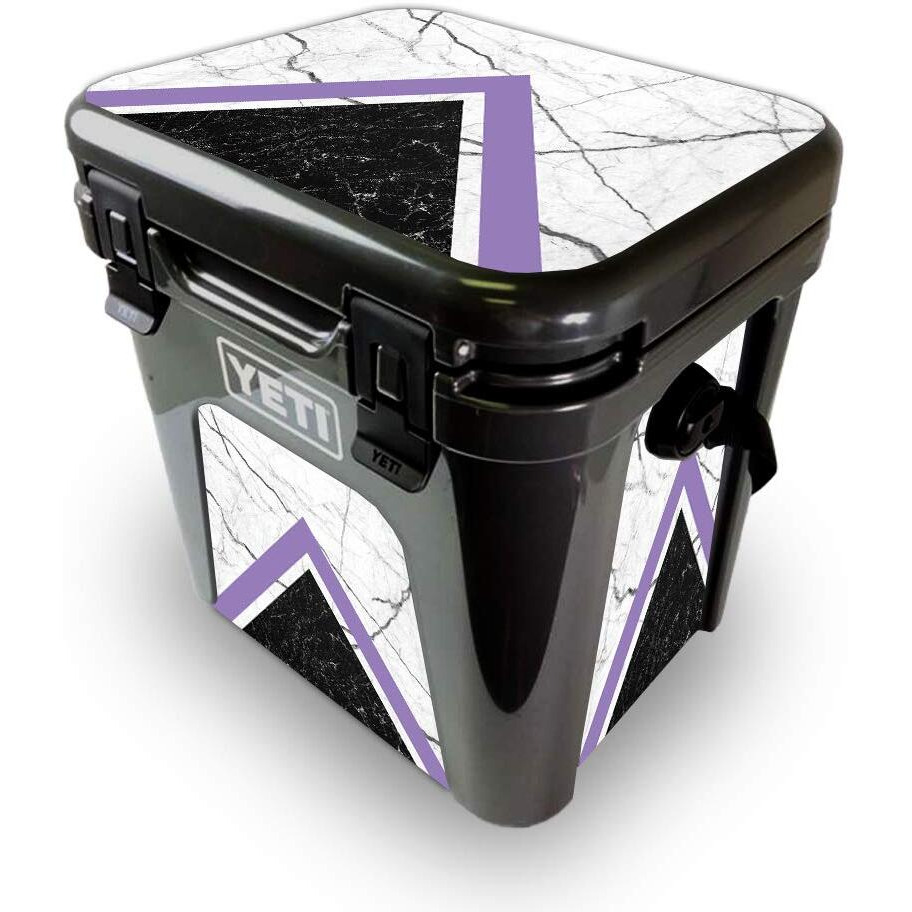 MightySkins YEROAD24-geometric Marble Skin for Yeti Roadie 24 Hard cooler - geometric Marble