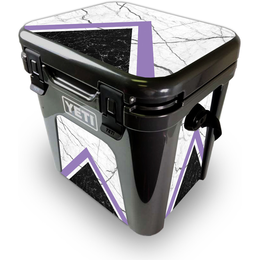 MightySkins YEROAD24-geometric Marble Skin for Yeti Roadie 24 Hard cooler - geometric Marble
