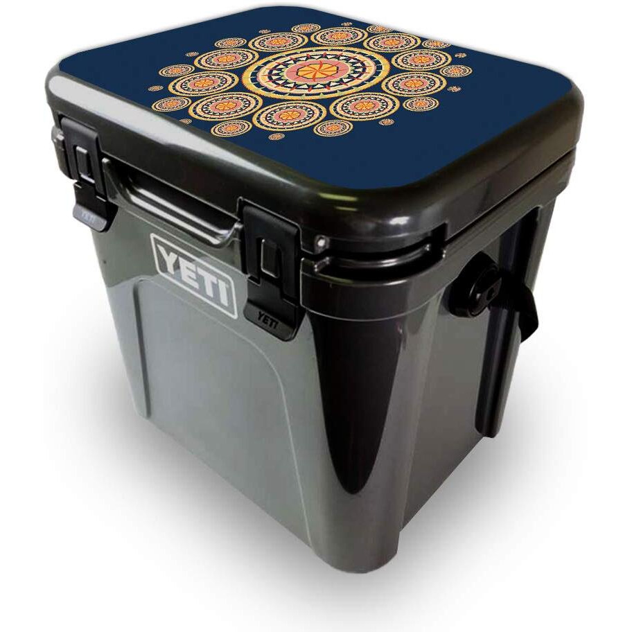 MightySkins YEROA24LID-Summer Mandala Skin for Yeti Roadie 24 Hard cooler Lid - Summer Mandala