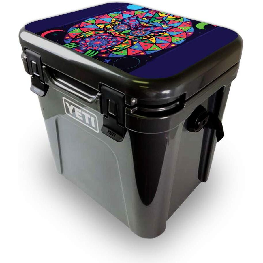 MightySkins YEROA24LID-goodnight Owl Skin for Yeti Roadie 24 Hard cooler Lid - goodnight Owl