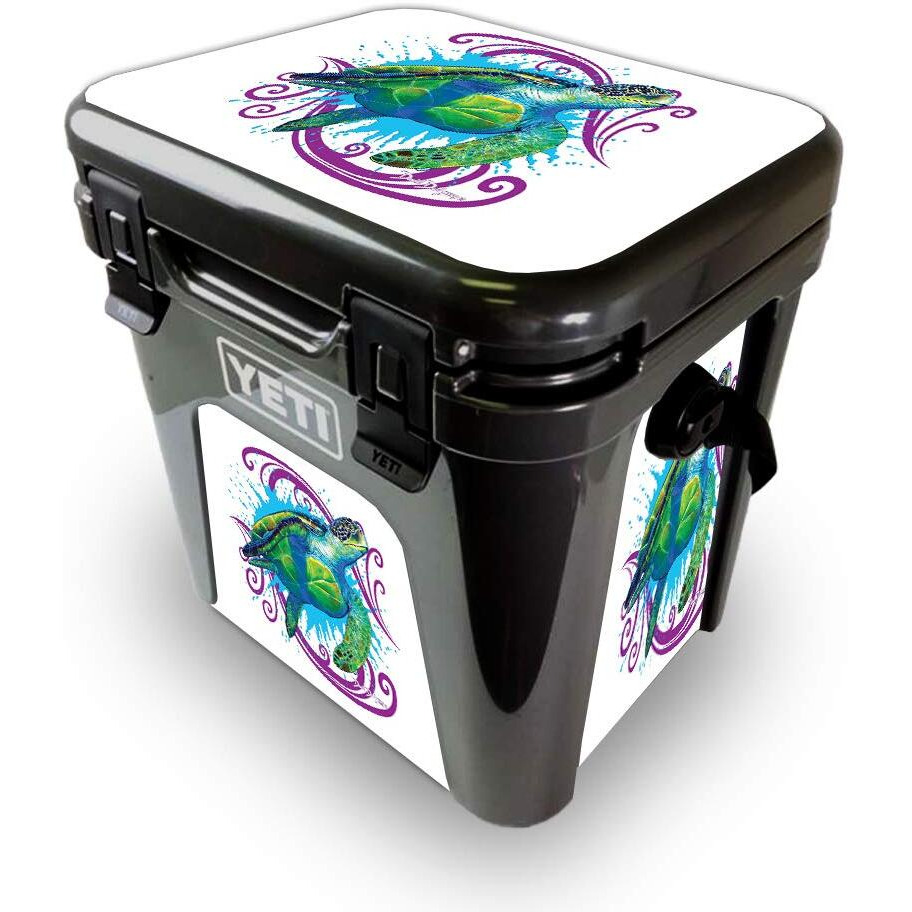 MightySkins YEROAD24-Sea Turtle Splash Skin for Yeti Roadie 24 Hard cooler - Sea Turtle Splash