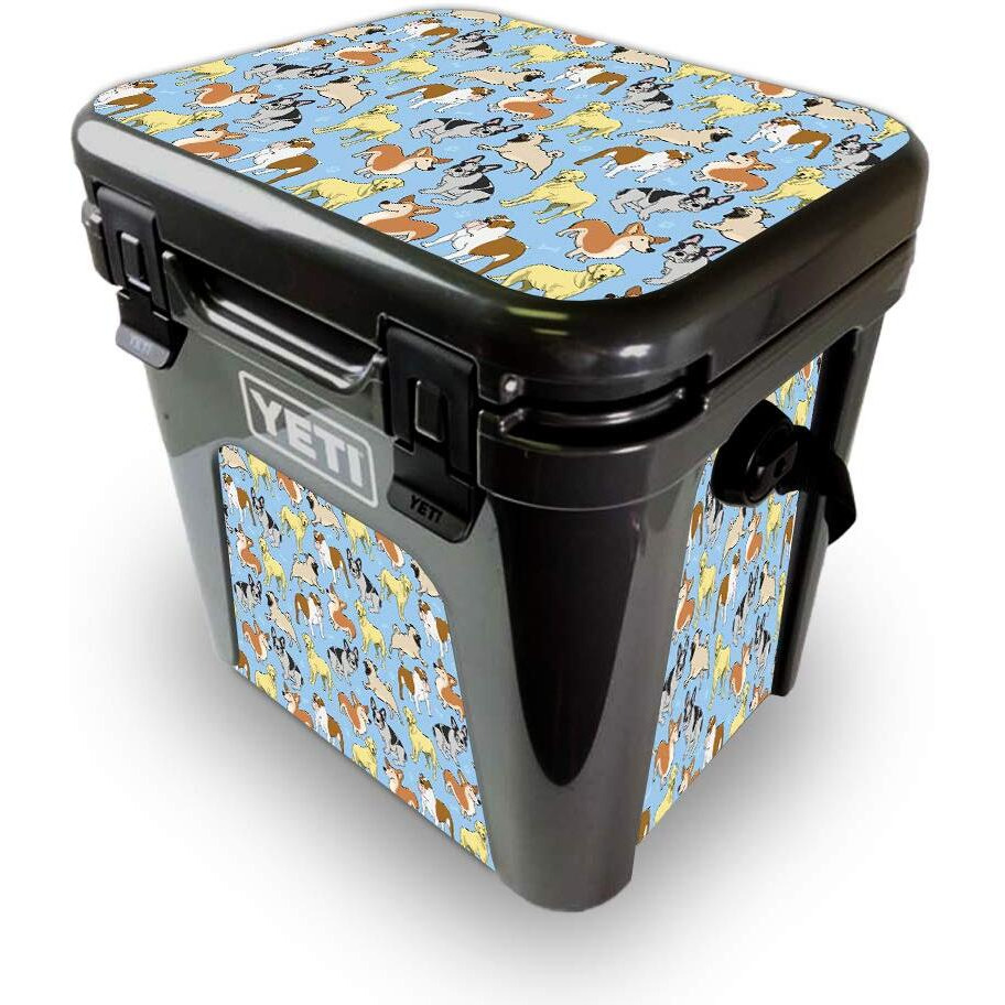 MightySkins YEROAD24-Puppy Party Skin for Yeti Roadie 24 Hard cooler - Puppy Party