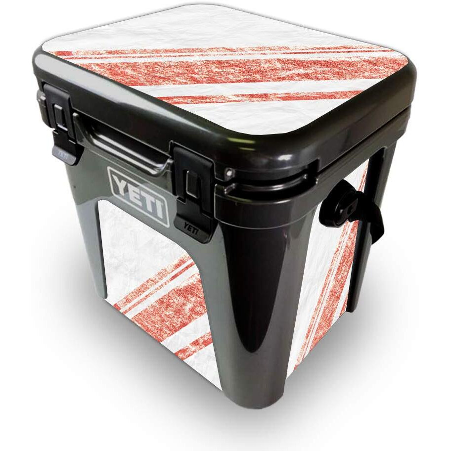 MightySkins YEROAD24-crumpled Rose gold Skin for Yeti Roadie 24 Hard cooler - crumpled Rose gold