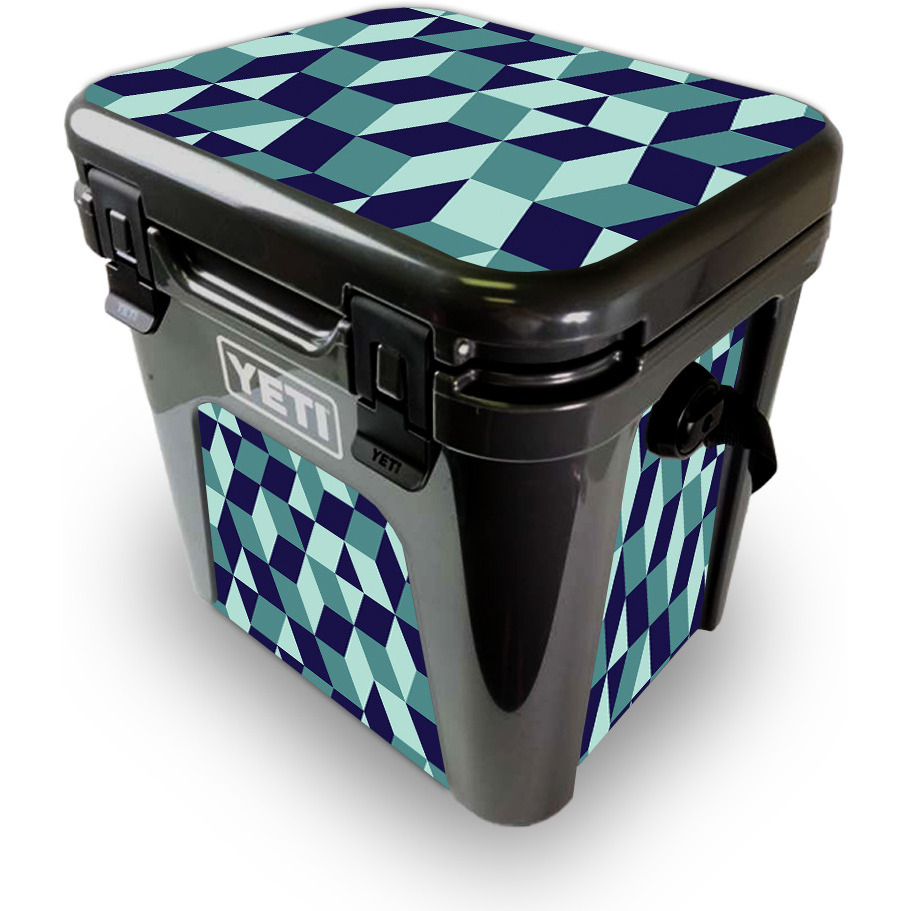 MightySkins YEROAD24-geo Tile Skin for Yeti Roadie 24 Hard cooler - geo Tile