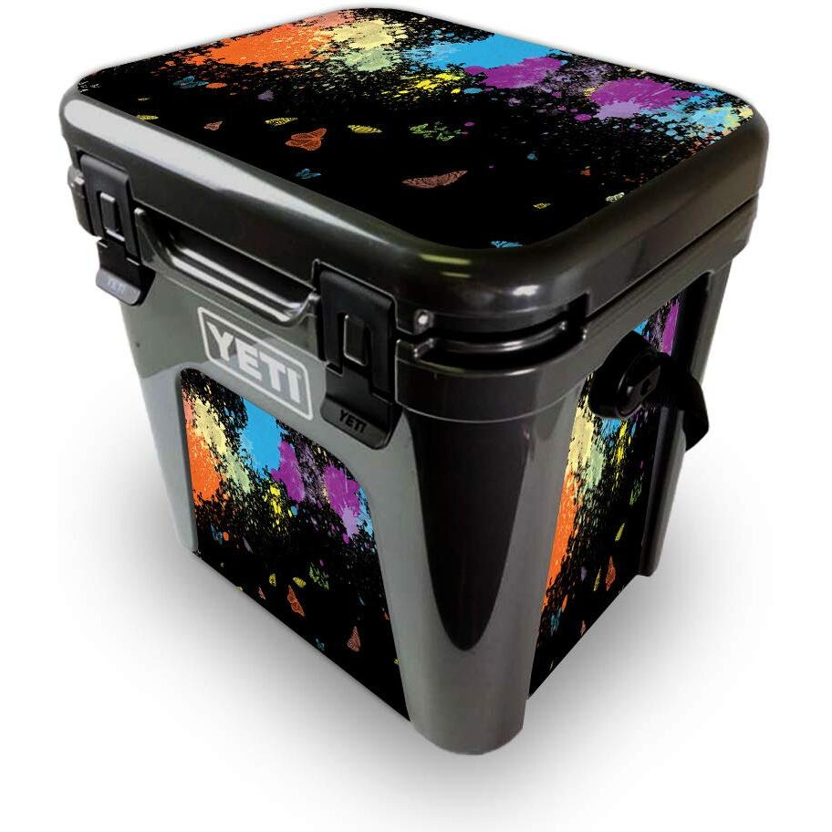 MightySkins YEROAD24-Splatter Skin for Yeti Roadie 24 Hard cooler - Splatter