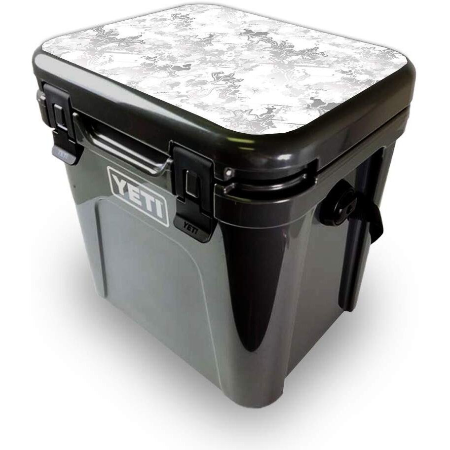 MightySkins YEROA24LID-Viper Snow Skin for Yeti Roadie 24 Hard cooler Lid - Viper Snow