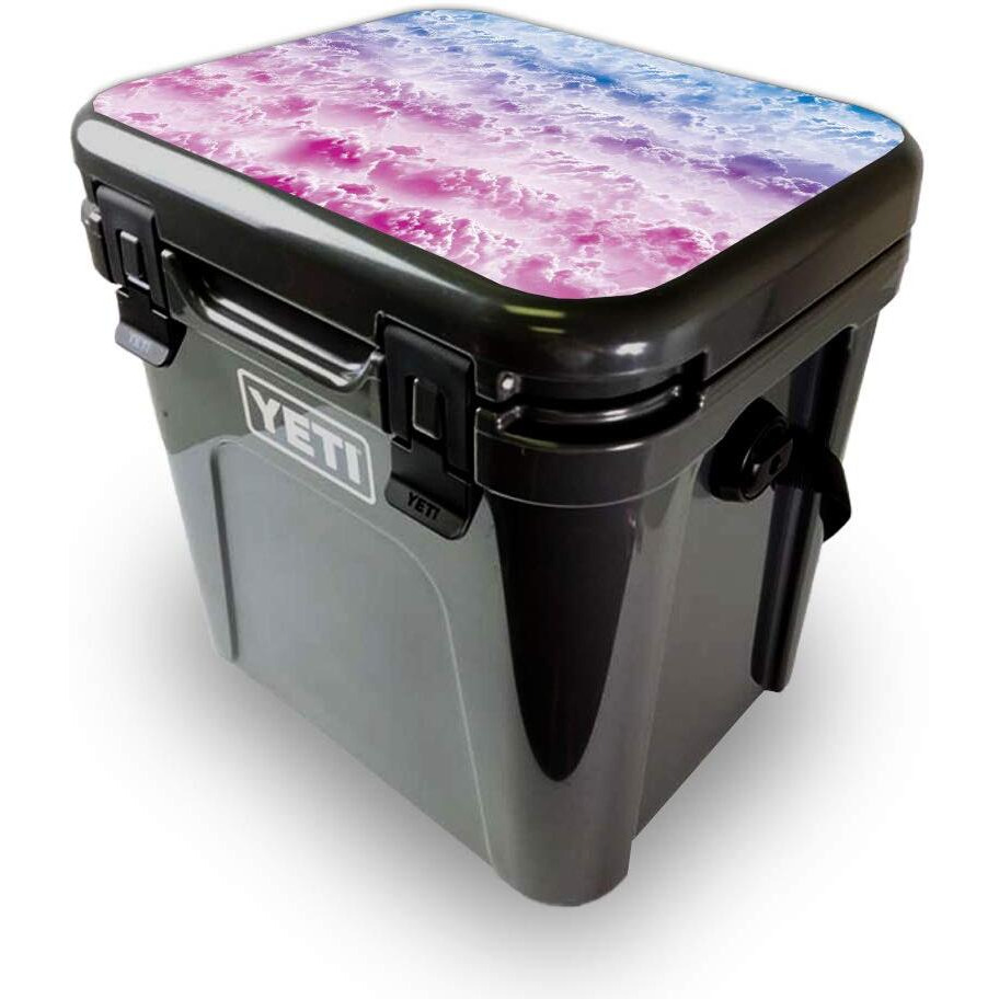 MightySkins YEROA24LID-candy clouds Skin for Yeti Roadie 24 Hard cooler Lid - candy clouds