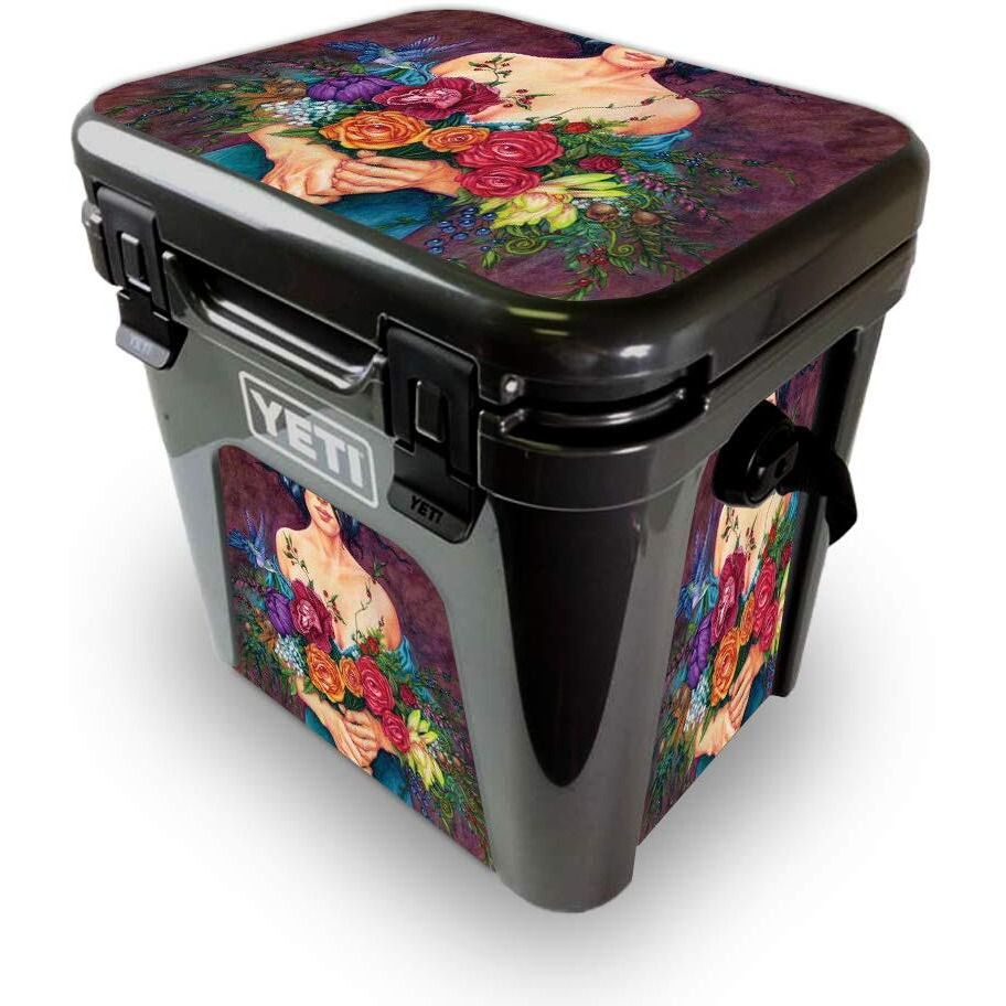 MightySkins YEROAD24-Eye Bouquet Skin for Yeti Roadie 24 Hard cooler - Eye Bouquet