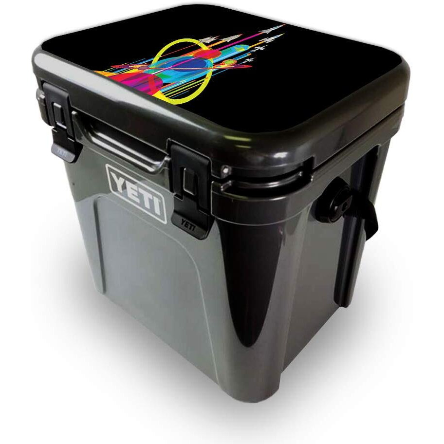 MightySkins YEROA24LID-Space Poster Skin for Yeti Roadie 24 Hard cooler Lid - Space Poster