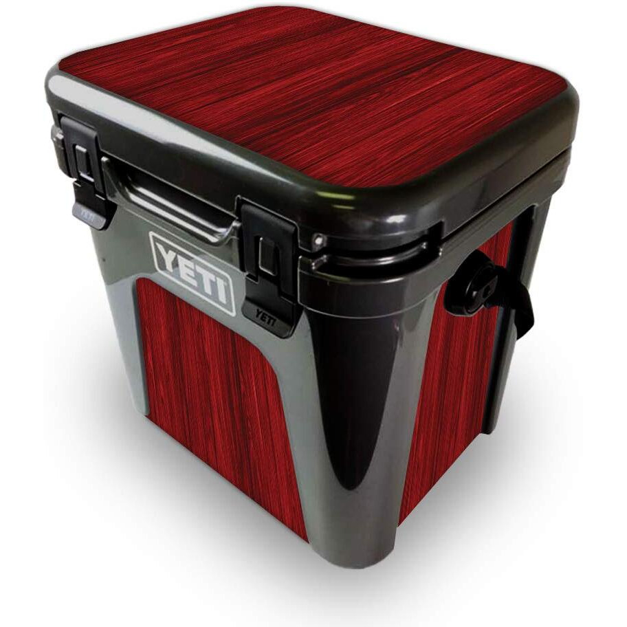 MightySkins YEROAD24-cherry grain Skin for Yeti Roadie 24 Hard cooler - cherry grain
