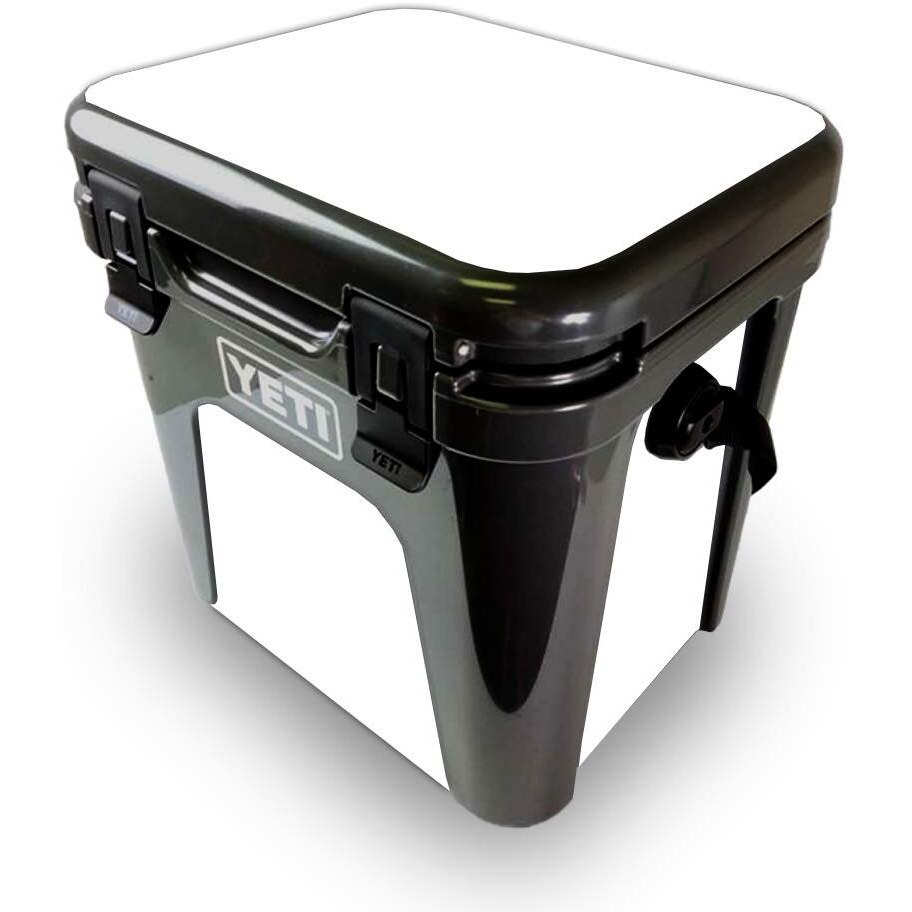 MightySkins YEROAD24-Solid White Skin for Yeti Roadie 24 Hard cooler - Solid White