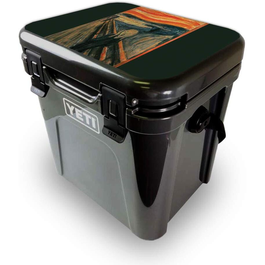 MightySkins YEROA24LID-The Scream Skin for Yeti Roadie 24 Hard cooler Lid - the Scream