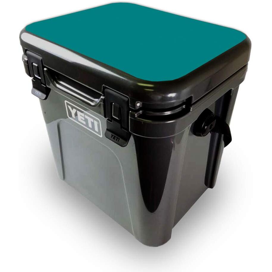 MightySkins YEROA24LID-Solid Teal Skin for Yeti Roadie 24 Hard cooler Lid - Solid Teal