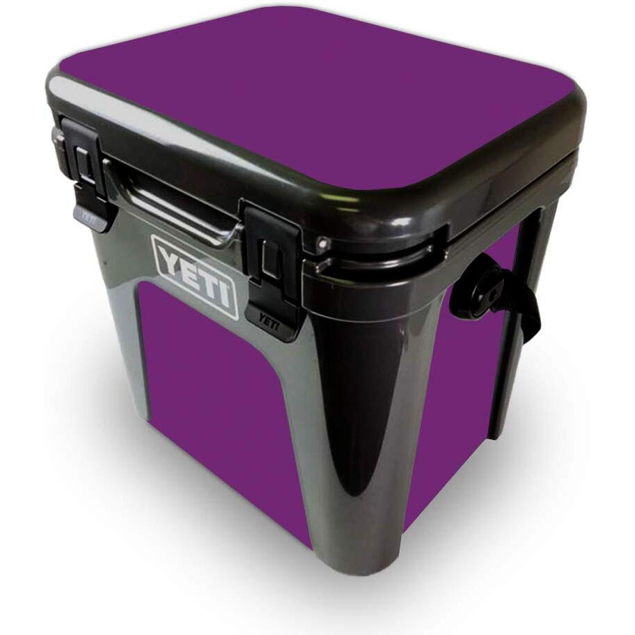 MightySkins YEROAD24-Solid Purple Skin for Yeti Roadie 24 Hard cooler - Solid Purple