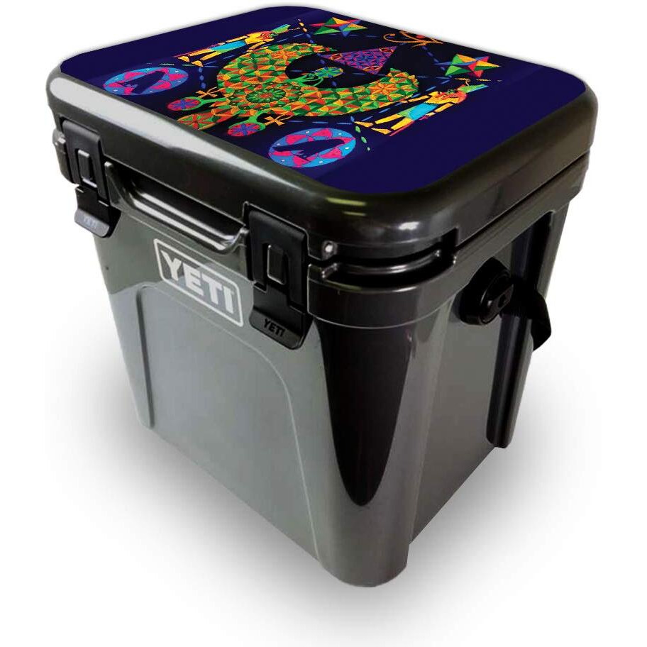 MightySkins YEROA24LID-Egyptian geometry Skin for Yeti Roadie 24 Hard cooler Lid - Egyptian geometry