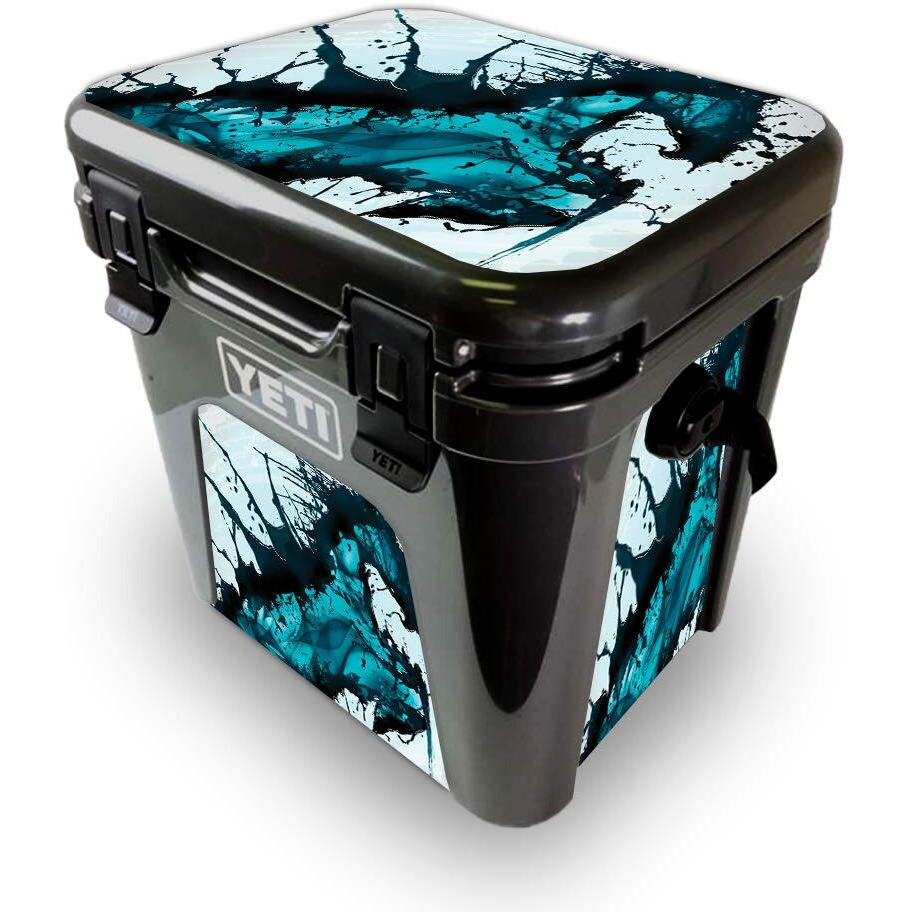 MightySkins YEROAD24-Wild Splash Skin for Yeti Roadie 24 Hard cooler - Wild Splash