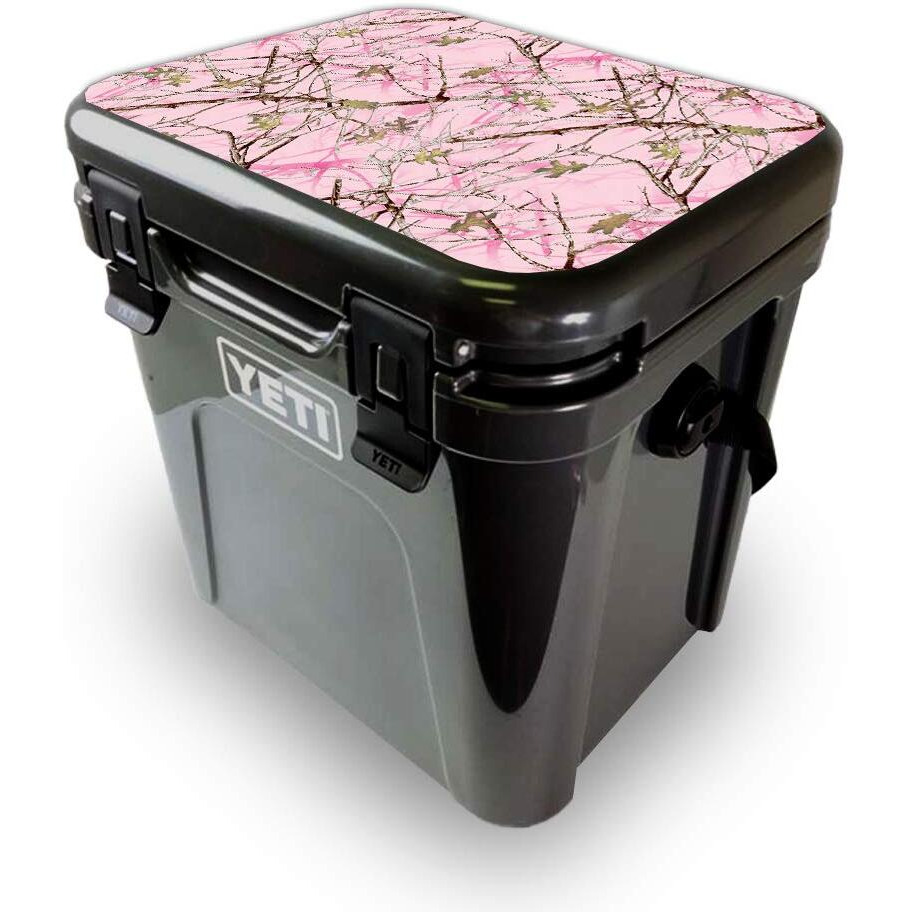 MightySkins YEROA24LID-conceal Pink Skin for Yeti Roadie 24 Hard cooler Lid - conceal Pink