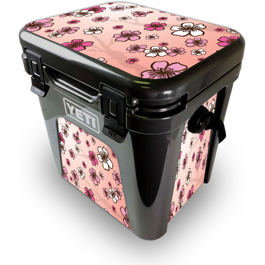MightySkins YEROAD24-cherry Blossom Skin for Yeti Roadie 24 Hard cooler - cherry Blossom