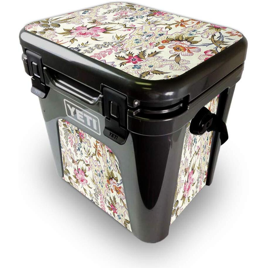 MightySkins YEROAD24-Floral Design Skin for Yeti Roadie 24 Hard cooler - Floral Design