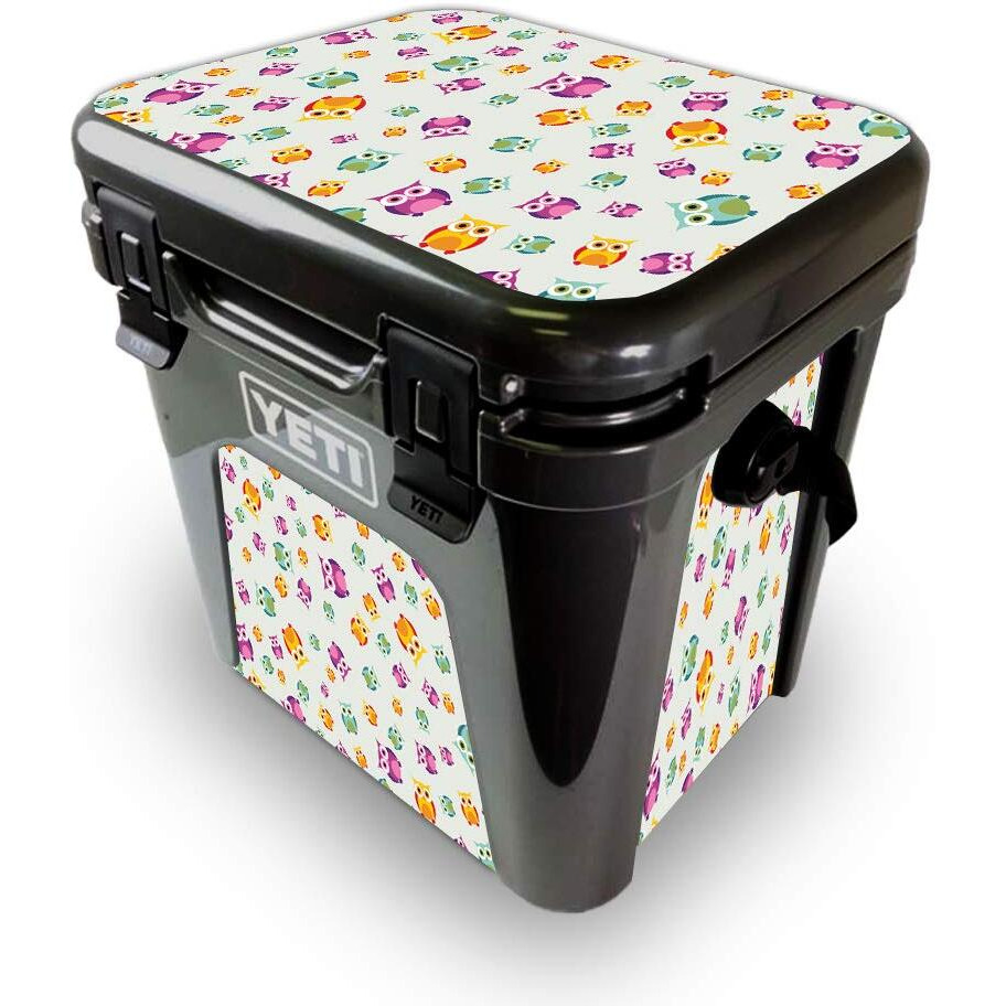 MightySkins YEROAD24-Owls Skin for Yeti Roadie 24 Hard cooler - Owls
