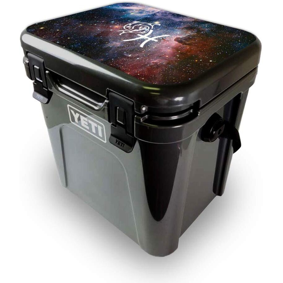 MightySkins YEROA24LID-Pisces Skin for Yeti Roadie 24 Hard cooler Lid - Pisces