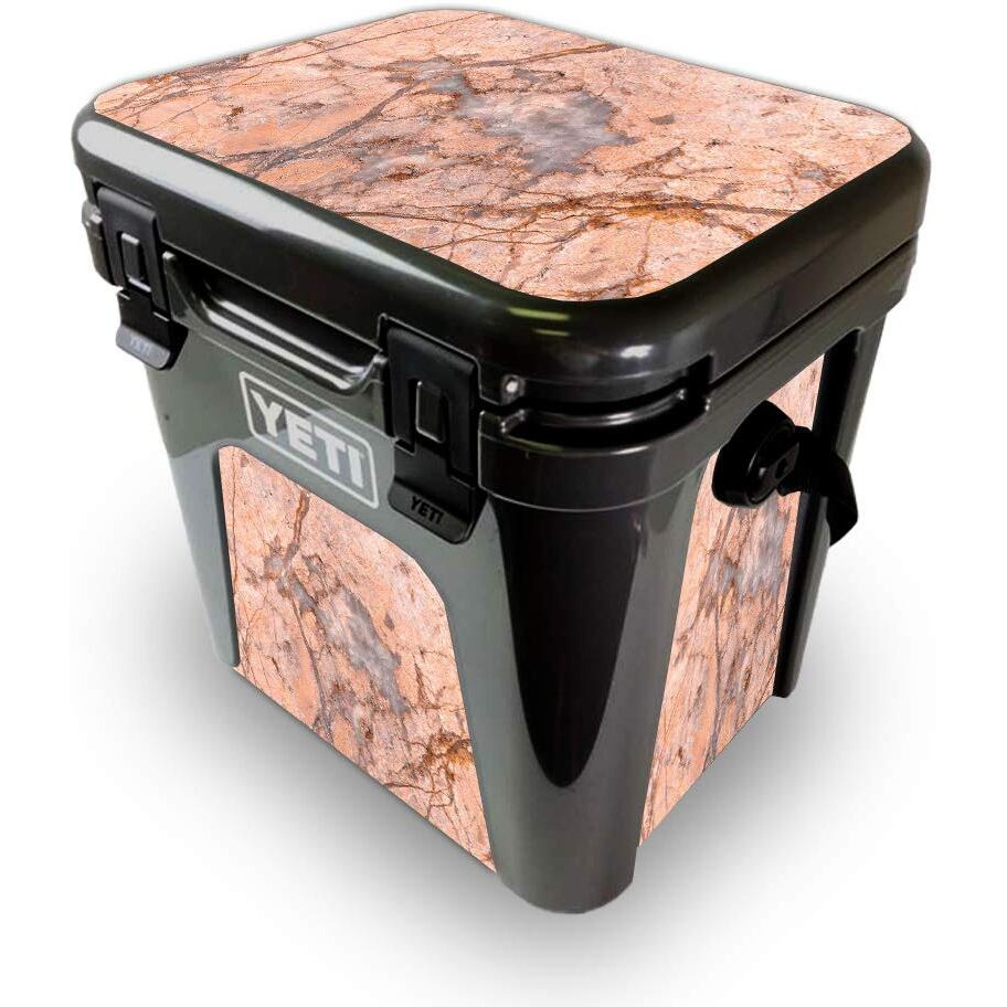 MightySkins YEROAD24-Blush Marble Skin for Yeti Roadie 24 Hard cooler - Blush Marble