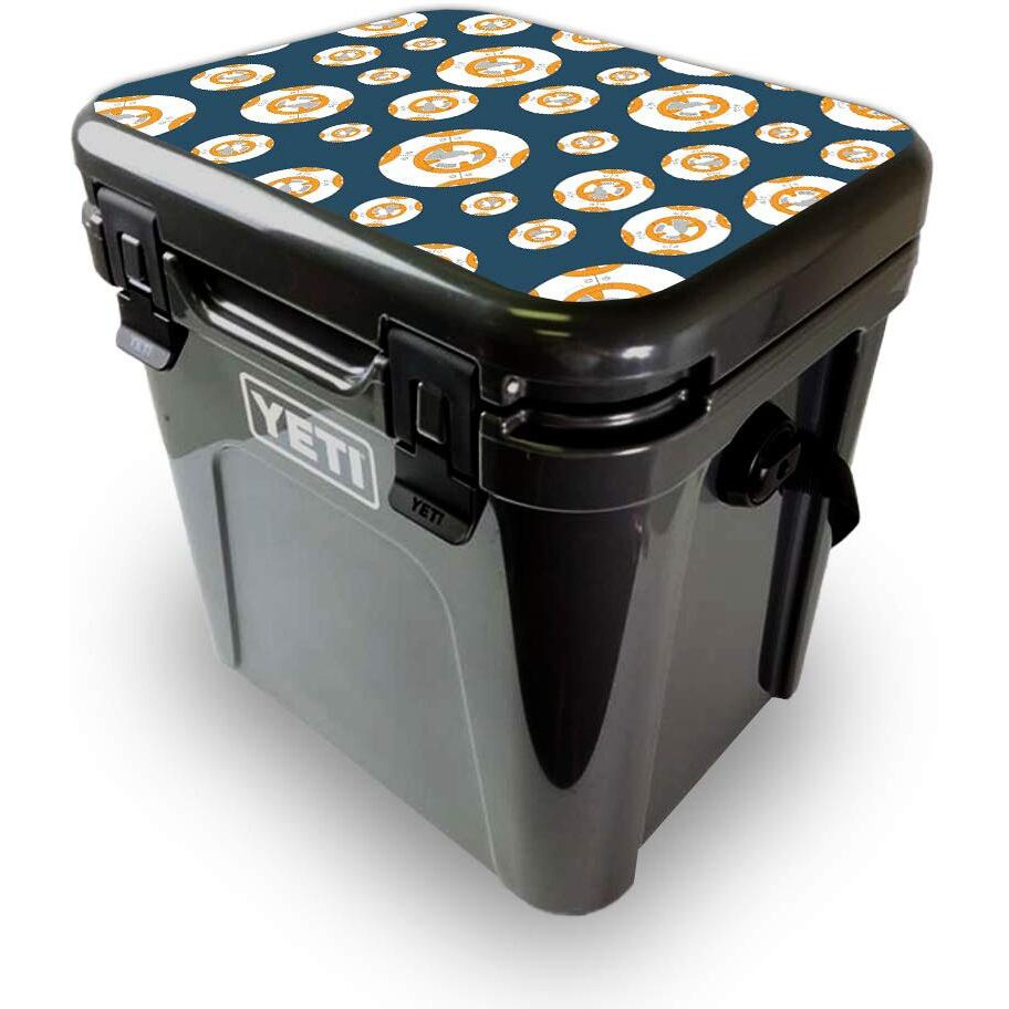 MightySkins YEROA24LID-Mini galaxy Bots Skin for Yeti Roadie 24 Hard cooler Lid - Mini galaxy Bots