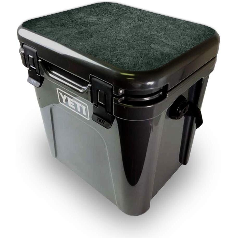 MightySkins YEROA24LID-green Stone Skin for Yeti Roadie 24 Hard cooler Lid - green Stone