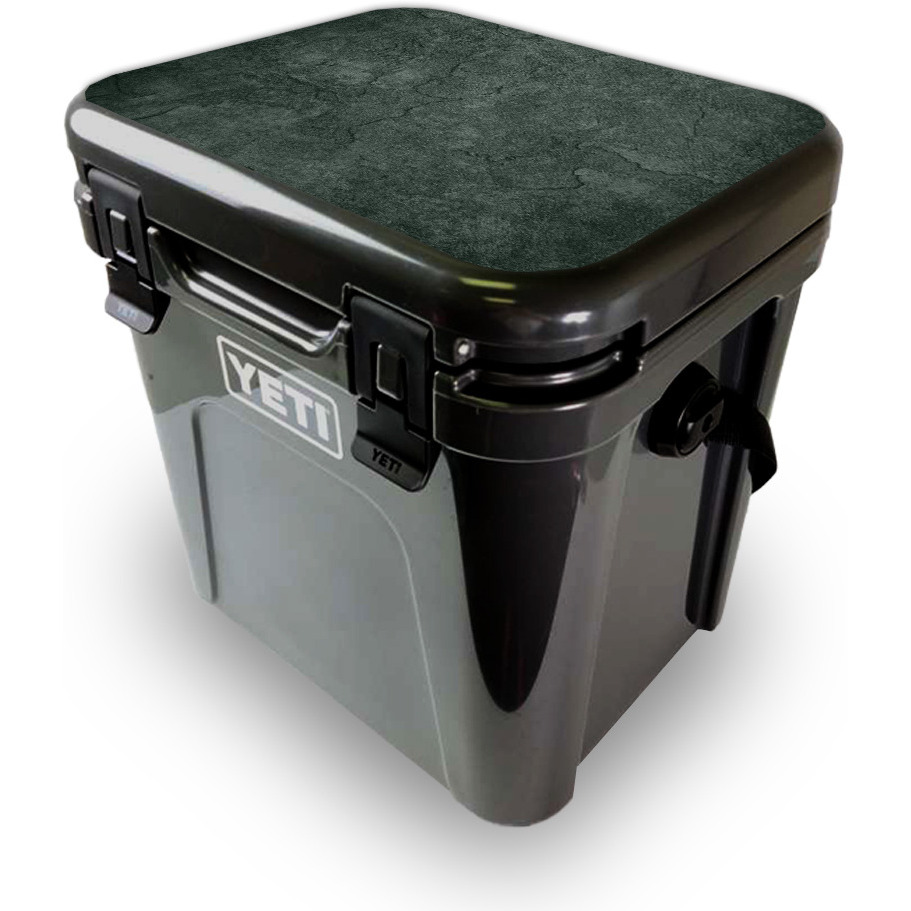 MightySkins YEROA24LID-green Stone Skin for Yeti Roadie 24 Hard cooler Lid - green Stone