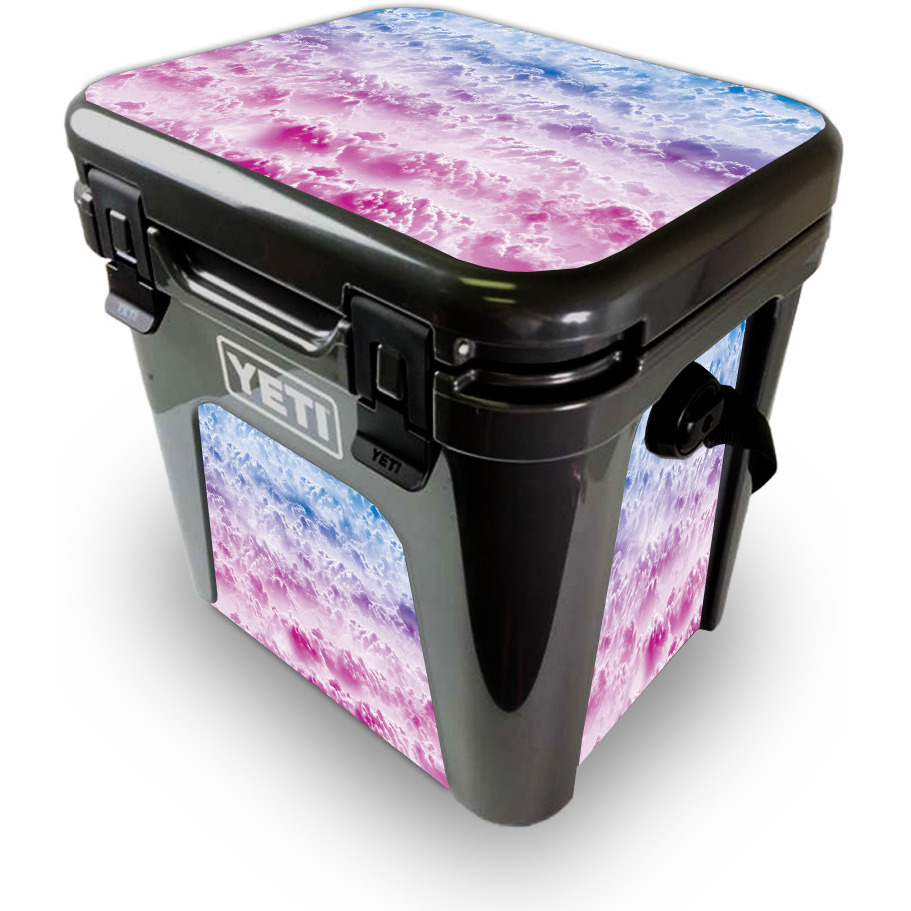 MightySkins YEROAD24-candy clouds Skin for Yeti Roadie 24 Hard cooler - candy clouds