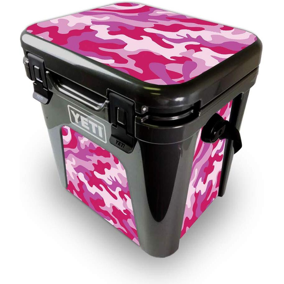 MightySkins YEROAD24-Pink camo Skin for Yeti Roadie 24 Hard cooler - Pink camo