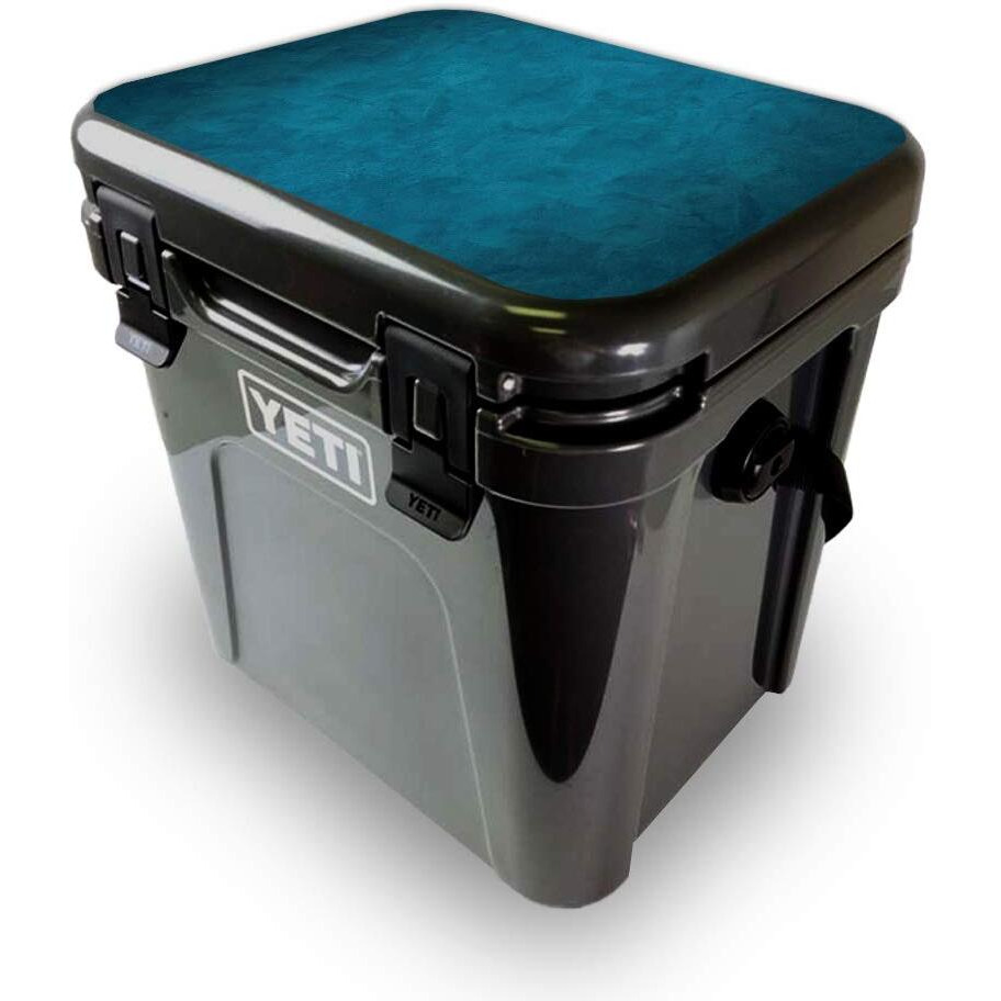 MightySkins YEROA24LID-Blue Strokes Skin for Yeti Roadie 24 Hard cooler Lid - Blue Strokes
