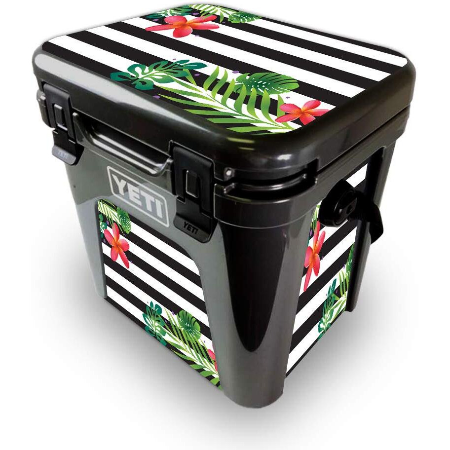 MightySkins YEROAD24-Tropical Stripes Skin for Yeti Roadie 24 Hard cooler - Tropical Stripes