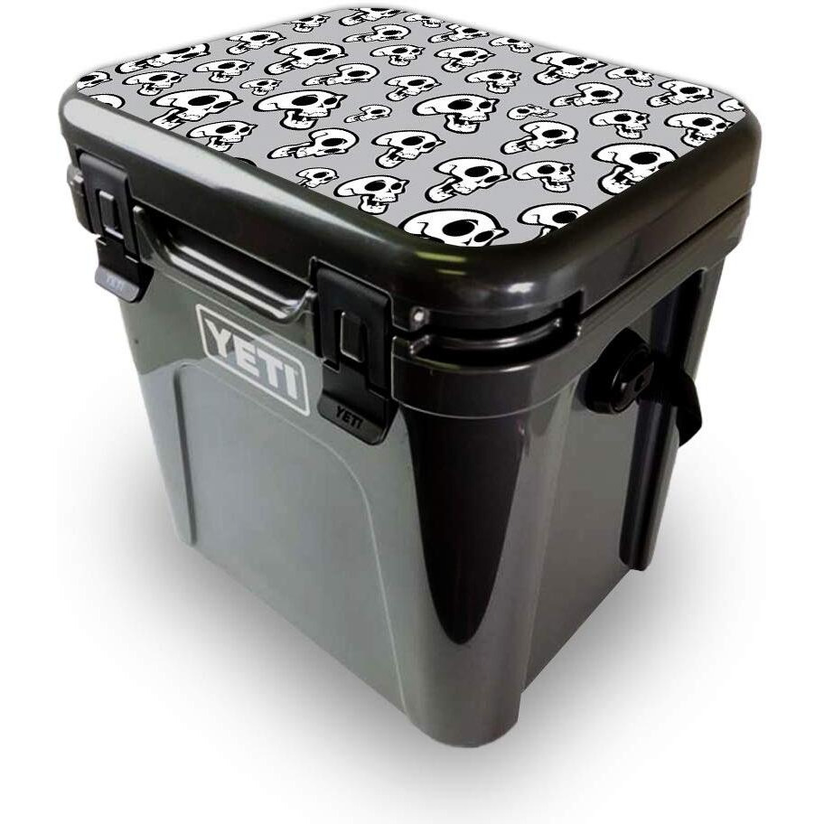 MightySkins YEROA24LID-Laughing Skulls Skin for Yeti Roadie 24 Hard cooler Lid - Laughing Skulls