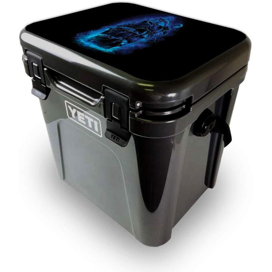 MightySkins YEROA24LID-Pirate Storm Skin for Yeti Roadie 24 Hard cooler Lid - Pirate Storm