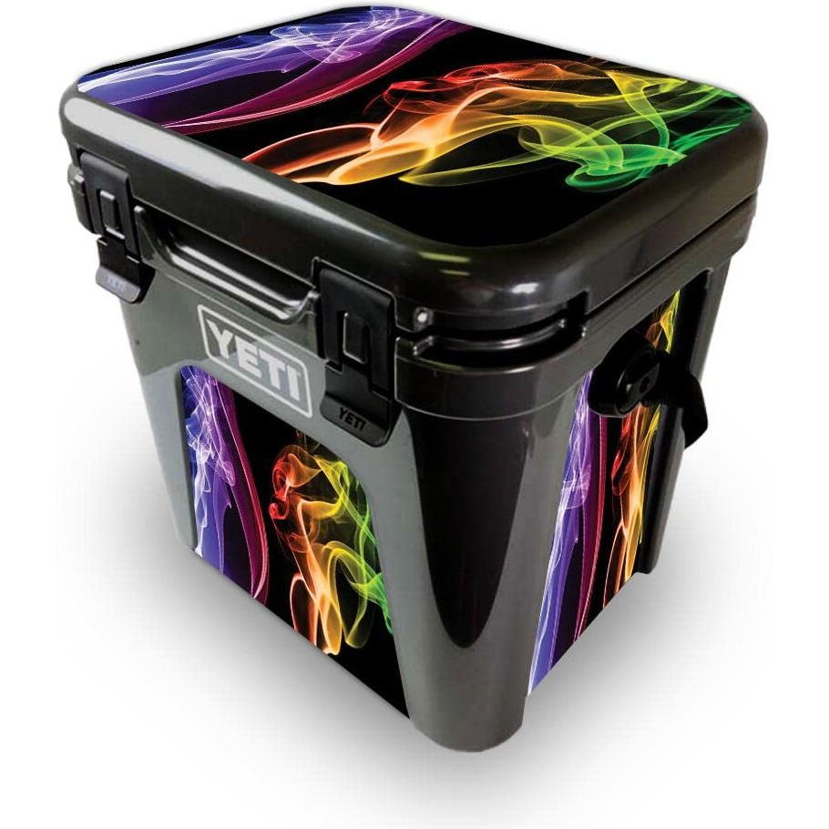 MightySkins YEROAD24-Bright Smoke Skin for Yeti Roadie 24 Hard cooler - Bright Smoke