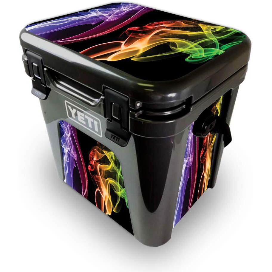 MightySkins YEROAD24-Bright Smoke Skin for Yeti Roadie 24 Hard cooler - Bright Smoke