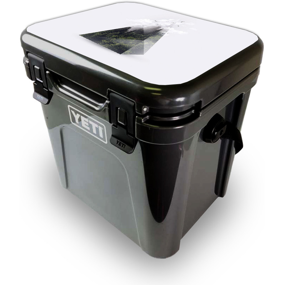 MightySkins YEROA24LID-Forest Triangle Skin for Yeti Roadie 24 Hard cooler Lid - Forest Triangle