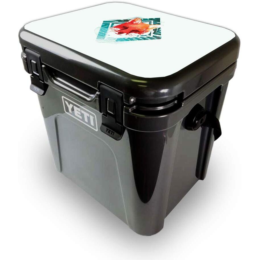 MightySkins YEROA24LID-Tropical Fox Skin for Yeti Roadie 24 Hard cooler Lid - Tropical Fox