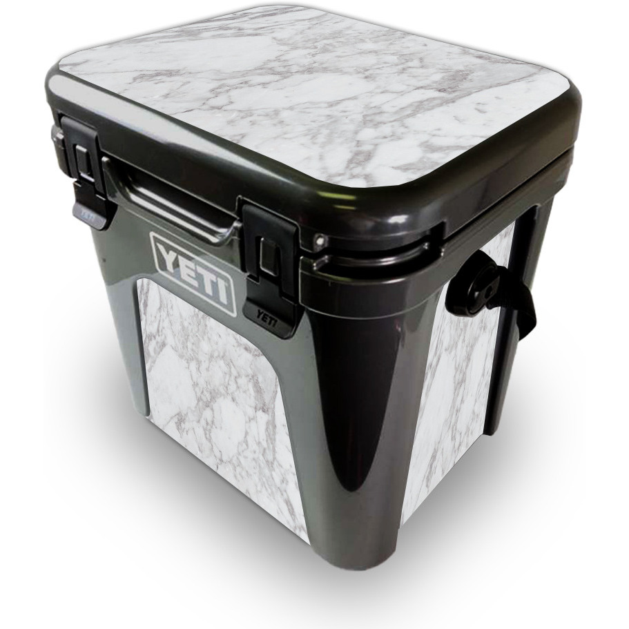 MightySkins YEROAD24-Frost Marble Skin for Yeti Roadie 24 Hard cooler - Frost Marble