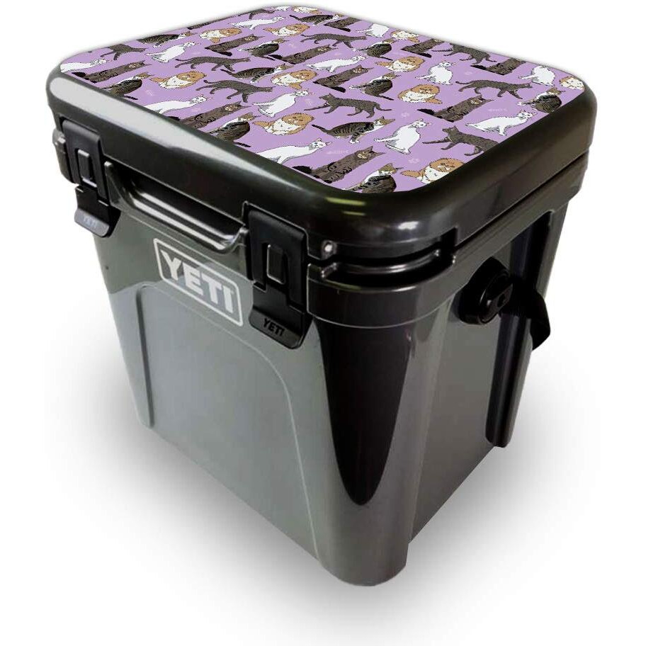 MightySkins YEROA24LID-cat chaos Skin for Yeti Roadie 24 Hard cooler Lid - cat chaos