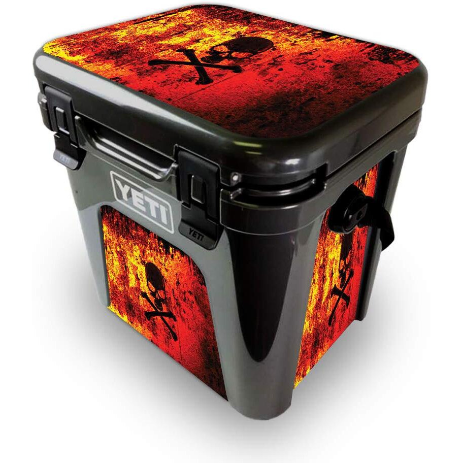 MightySkins YEROAD24-Bio Skull Skin for Yeti Roadie 24 Hard cooler - Bio Skull
