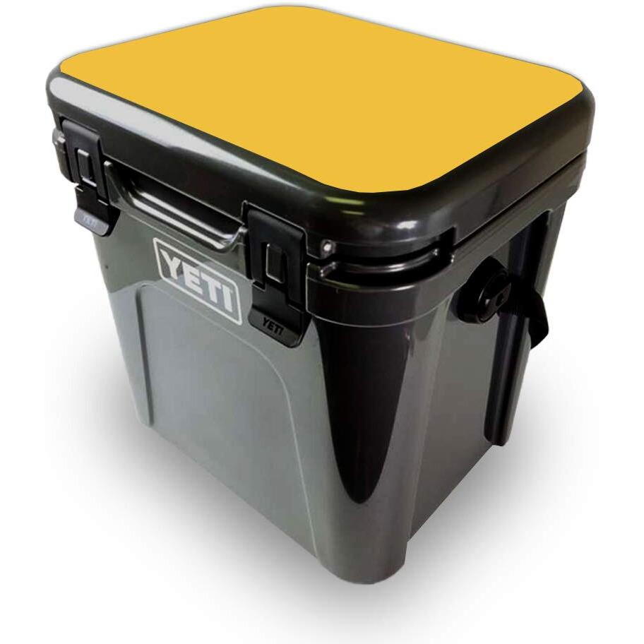 MightySkins YEROA24LID-Solid Marigold Skin for Yeti Roadie 24 Hard cooler Lid - Solid Marigold